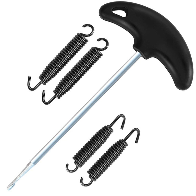 P1TOOLS Motorcycle Exhaust Pipe Spring Puller Installer Hook Tool with Exhaust Pipe Springs 67MM 75MM Swivel Hook - Image 1